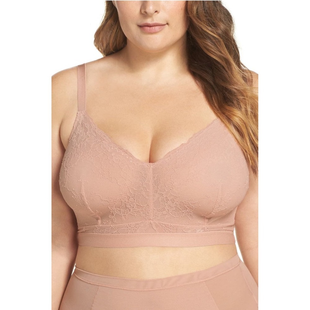 Spanx Spotlight‎ On Lace Bralette Rose 1X NEW